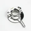 7 Sizes Cockrings Stainless Steel Scrotum Binding Device Metal Bondage Pendant Testicle Cock Ring Sex Toys for Men BB22564950517