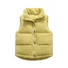 Sonbahar Çocuk Sıcak Kalınlaşmak Yelek Bebek Pamuk Yelek Çocuk Giyim Ceket Giyim Erkek Kız Marka Ceketler 211203