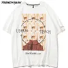 T-shirt masculino engraçado menino chocado impresso verão manga curta hip hop grande algodão casual harajuku streetwear tops t-shirts 210601