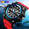 Skmei Top Brand Luxury Sport Watch Mężczyźni Wojskowe 5bar Wodoodporne Zegarek Kwarcowy Dual Displacches Relogio Masculino 1283 x0524