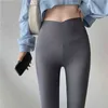 V Taille Schwarz Sport Leggings Frauen Hosen Jogginghose Sexy Dünne Casual High Fashion Workout Fitness Legging 211204