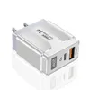 Caricabatterie rapido tipo C da 20 W 2 porte PD QC3.0 Caricabatterie da muro USb C EU US UK per IPhone 12 13 14 Samsung Xiaomi B1