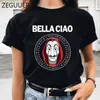 La Casa di Carta T Shirt Money Heist T-shirt da donna La Casa De Papel Stampa Tshirt Divertente Top Tee Nuovi vestiti T-shirt Donna X0628