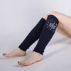 Jul Pearl Snowflake Knee High Cashmere Ben Warmers Socks Knit Boot Cuffs Toppers Leggings Women Girls Höst Vinter Löst strumpor Vit svart Will och Sandy