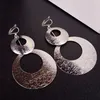 JIOFREE New Earring Design hyperbole Large Double Circle Clip on Earrings Non Piercing for Women Party Wedding Elegant Accessories