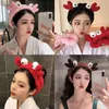 Cute Cartoon Headband Funny Crab Big Eyes Headbands Cozy Soft Elastic Hairband for Women Wash Face Makeup Hair Accessories