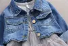 Autumn Infant Baby Girls Clothes Sets Princess Denim Jacket + Dress 2Pcs Outfit Suits for Clothing Set 220117