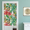 Curtain & Drapes Printed Tropical Plant Door Kitchen Bathroom Partition Bedroom Decoration Half Panel Toilet