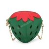 Mignon fraise bébé filles sacs à bandoulière garçons petit sac à main pochette enfants sacs à main belle enfants en cuir PU Mini sac à bandoulière