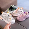 Rozmiar 21-30 Baby Oddychające Maluch Obuwie Dziewczyny Odporne na zużycie Sneakers Chłopcy Soft Bottom Casual Buty Dzieci Non-Slip Sneakers G1025