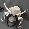 Costume Accessories Handmade Witch Gothic Lolita Sheep Horn Headband Hairband Accessory Cosplay Halloween Headwear Prop