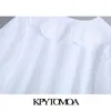 Женщины Сладкая Мода Режущая вышивка Белое Мини Платье Урожай с коротким рукавом Ruffled Женские Платья Vestidos Mujer 210416