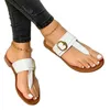 Mulheres Mulheres Chinelos de Moda Clip Clip Toe Slides Plana Sandálias Confortáveis ​​Fecho Flip Flops