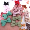 Lazos para el cabello de cinta de grosgrain de 1,8 pulgadas con Clips, pinzas para el cabello envueltas completamente, Clips a presión, accesorios para el cabello para niños