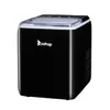 2021 Bakken gerechten PANS 120V 150W 44LBS / 20kg / 24h Ice Maker Zwart Plastic Transparante Cover / Display Commercieel / Huishouden