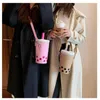 이브닝 가방 2021 세련된 귀여운 여자 미니 크로스 바디 가방 진주 밀크 차 지갑과 핸드백 어깨