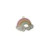 20pcs Charms Bella pioggia Il coniglio Palloncino Arcobaleno Simpatici pendenti che fanno la ricerca fatta a mano fai-da-te per la collana portachiavi Gioielli gocciolanti di olio