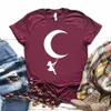 Aydan Sallanan Kız Kadın Tshirt Pamuk Rahat Komik T Gömlek Hediye Lady Yong Üst Tee 6 Renk Bırak Gemi P961 Kadın T-Shirt