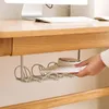 Hooks Rails Under Desk Management Tray Table Bottom Power Cable Organizer Plug Storage Basket Shelf Wire Strong Holder Socket Ha6287408