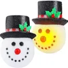 Lamp Covers Shades Christmas Snowman Hoofd Lampenkap Cartoon Wall Deur Veranda Licht Cover Outdoor Jaar Opknoping Decoratie