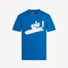 zwart en blauw t -shirt