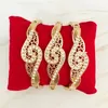 Bangle Marockan Bride Crystal Armband Set Metal Rhinestone 3pcs / set Märke Design Style Women's Caftan Wrist Smycken Gratis Ship