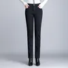 Winter Women's Jeans Velvet Morno Loose Plus Size Denim Mamãe Straight Mulher com Cintura Alta Calças pretas de cintura para as mulheres 210428