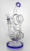 big bong glass water pipe bongs recycler bongs 11.8'' with double chamber scientific glass water bong pipes