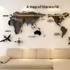 autocollants muraux de carte du monde 3d
