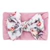 Baby kinderen gedrukt boog hoofdband hoofddeksels naadloze super zachte nylon chiffon haarband prinses baby haaraccessoires 1053 y2