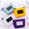 Mini Sanitär servettväska Canvas Coin Purse Holder Pad Pouch Cosmetics Organizer Storage Bags Women Plånböcker Kosmetiska fall