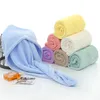 Foulards 1 pièces microfibre après douche séchage des cheveux Wrap femmes filles dame serviette séchage rapide chapeau casquette Turban tête outils de bain