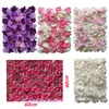 60x40cm seda rosa flor parede decoração de casa flores artificiais brancas para decoração de casamento painéis de parede festa romântica pano de fundo