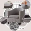 1Set Tub Sofa Cover Jacquard Arm Chair s Slipcovers Living Room Coffee Club Couch Furniture Protector 211207