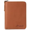 Wallets PI UNCLE Card Holder Ladies Leather Clutch Bag Men Short Wallet Multi-Card ID Anti-Theft Brush Fashion Case