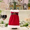 Рождественские украшения юбка платье вина бутылка набор креативный красный домашний обеденный стол 2021