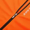 Vestes de course WOSAWE Maillot de cyclisme pour hommes Manches longues Orange Pro Team Vêtements de vélo Séchage rapide Petit haut de vélo