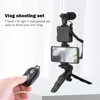 Trépieds Kit de vlogging pour smartphone équipement d'enregistrement vidéo avec obturateur de lumière de remplissage de trépied pour les Kits de Vlogger de téléphone d'appareil photo