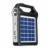 2400mAh Portable Solar Panel Laddare Återanvändbart generatorsystem USB-port med lampbelysning