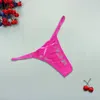 3Pcs/lots Women Sexy Thongs Panties Lace Transparent Panty See Through Erotica Lingerie Adjustable Underwear G-String T-back Women's