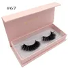 3D Mink Eyelash Individual Lashes with Storage Box Thick Tapared Crisscross Winged Natural Long Make Up Eye Lash