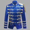 Sequin Embellished Blazer Jacket Men Stage Party Mens Suit Jacket Military Dress Tuxedo Men Blazer Singer Show DJ Costume Homme X0909