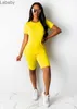 Women Tracksuits 2 Piece Short Sets Designer Solid Color T-SHIRT Pant Suit Short Sleeve Shorts Summer Plus Size Jogging Suits 11 Colours