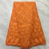 5Yards/Lot Elegant Royal Blue African Cotton Fabric Polyester Embroidery Swiss Voile Lace Match Rhinestones For Dressing PL15491