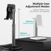 Telefon Universal Clip Phone Holder Stand Mobil Smartphone Desk Live Broadcast Metal Justerbar Table Cell Support Videoinspelning för Xiaomi