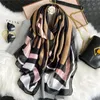 Sarongs Wholesale Fashion Silk scarf for Women Spring Designer Floral Flower Long Scarves Wrap With Tag 180x90Cm Shawls