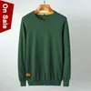 5XL Merk Mannen Trui Pullovers Mannelijk Massief Gekleurd Katoen Knitwear Kinderen Basic Herfst Spring Jersey Xmas Slanke Sweater Jumper 211102