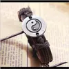Звено-цепочка, стильный креативный браслет в китайском стиле Тай Чи, тема Инь Ян, мужской и женский браслет Jn20 Fu47W Lyb6H5294792