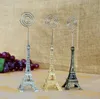 2021 mesa de casamento decoração de casa 16.5cm torre Eiffel place card / titular de fotos Clipe de número de mesa + DHL grátis