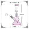 con tubo bruciatore a nafta in vetro rosa 10,5 pollici dab rig narghilè braccio albero perc bicchiere di vetro bong prezzo ultra-economico